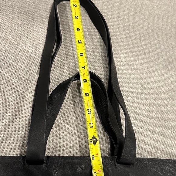 Large matte black leather bag - Picture 7 of 7